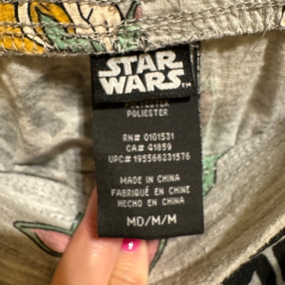 Star Wars Baby Yoda Eating Soup Men’s pajama Pants Sz M - Picture 3 of 8